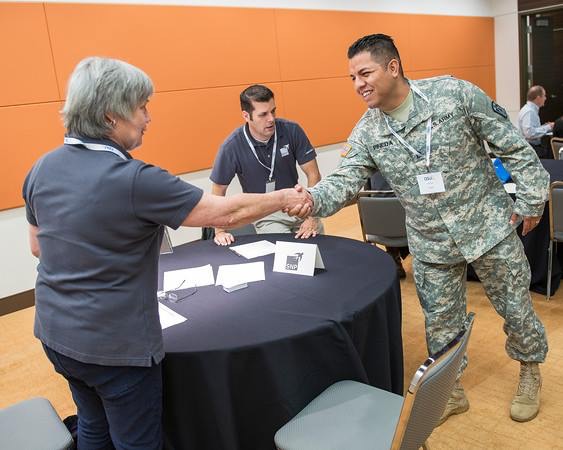 shaking hands veteran sap