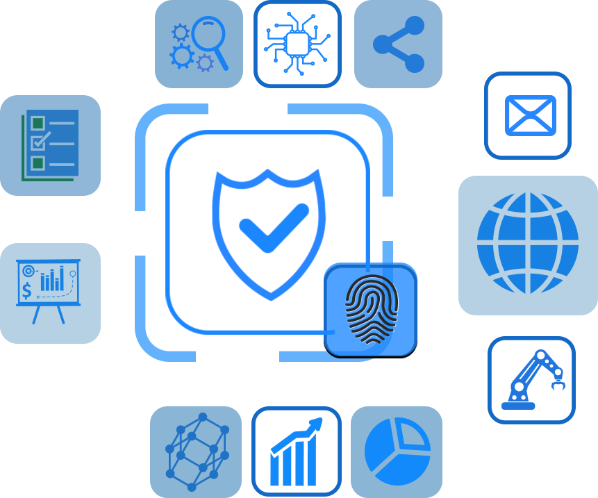 SAP illustration with icons